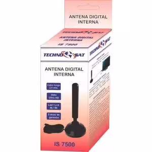 Antena Interna Technosat Imã 7500 Para TV - Cabo 2,5 metros