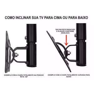 Suporte Articulado Giratório Teto Technosat 4600 TV 10ʺ/65ʺ