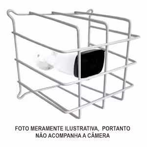 Gaiola Protetora Câmera Segurança Externa Technosat Branca